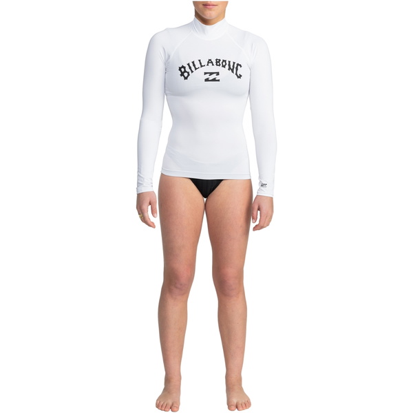 Billabong Womens Tropic Surf Long Sleeve Rash Vest EBJWR03020 - White